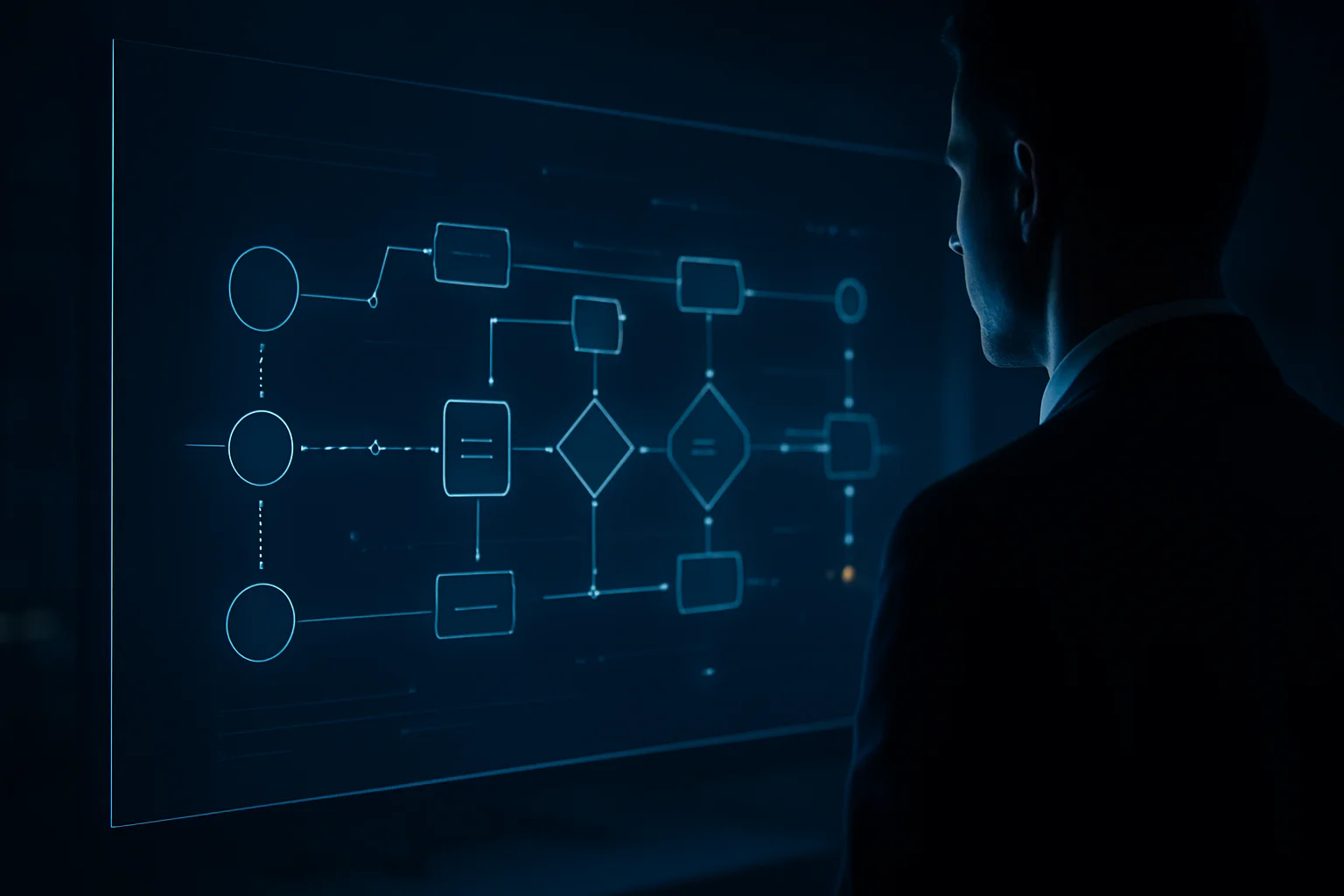 Une démonstration sur écran se transforme en flux d’automatisation structuré, symbolisant la création d’une compétence réutilisable avec Claude.