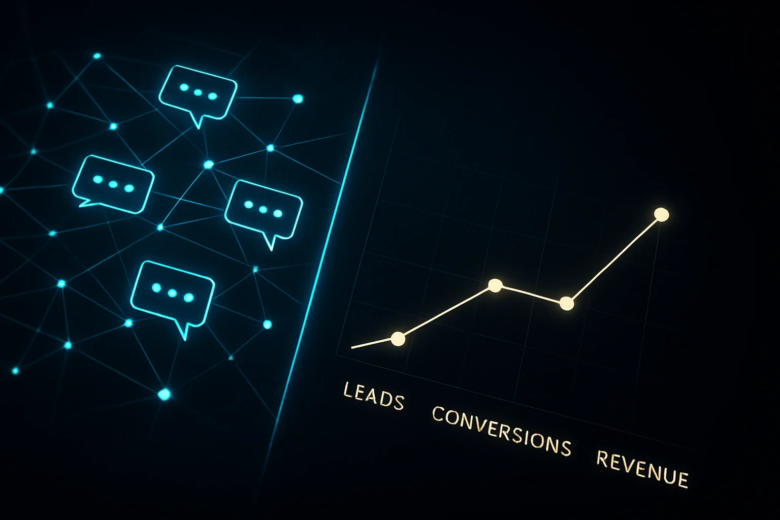 Représentation de l’écart entre visibilité dans les réponses des moteurs IA et attribution de la performance commerciale.