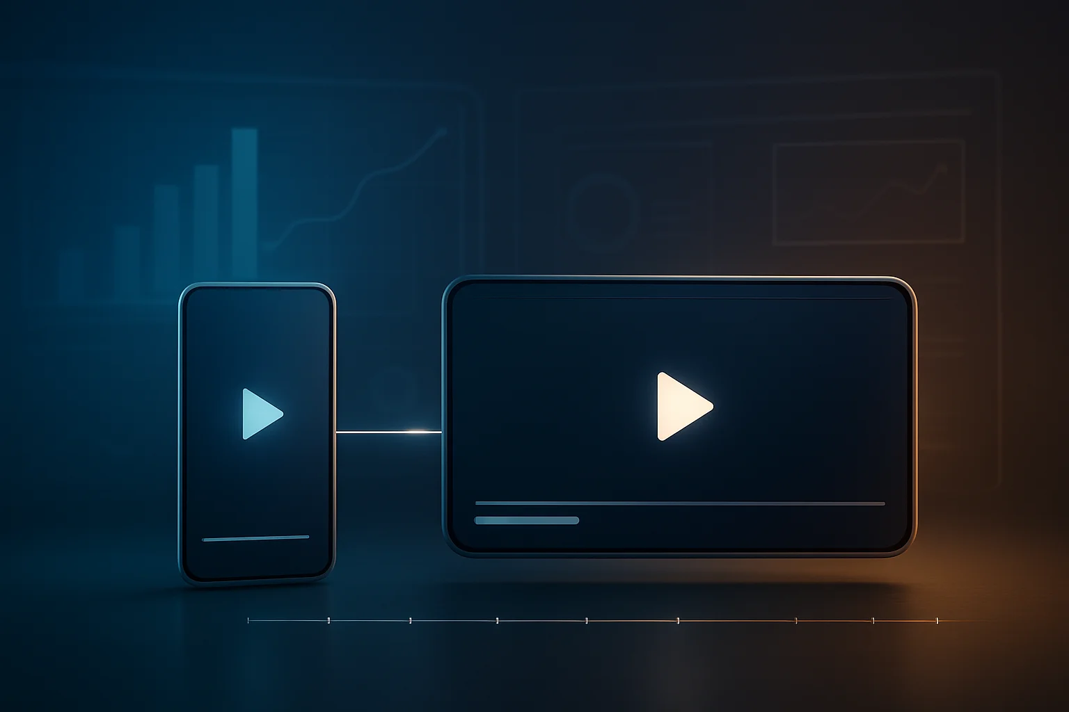 Deux formats vidéo distincts reliés à une analyse d’horaires de publication YouTube, symbolisant des calendriers séparés pour les Shorts et les vidéos longues.
