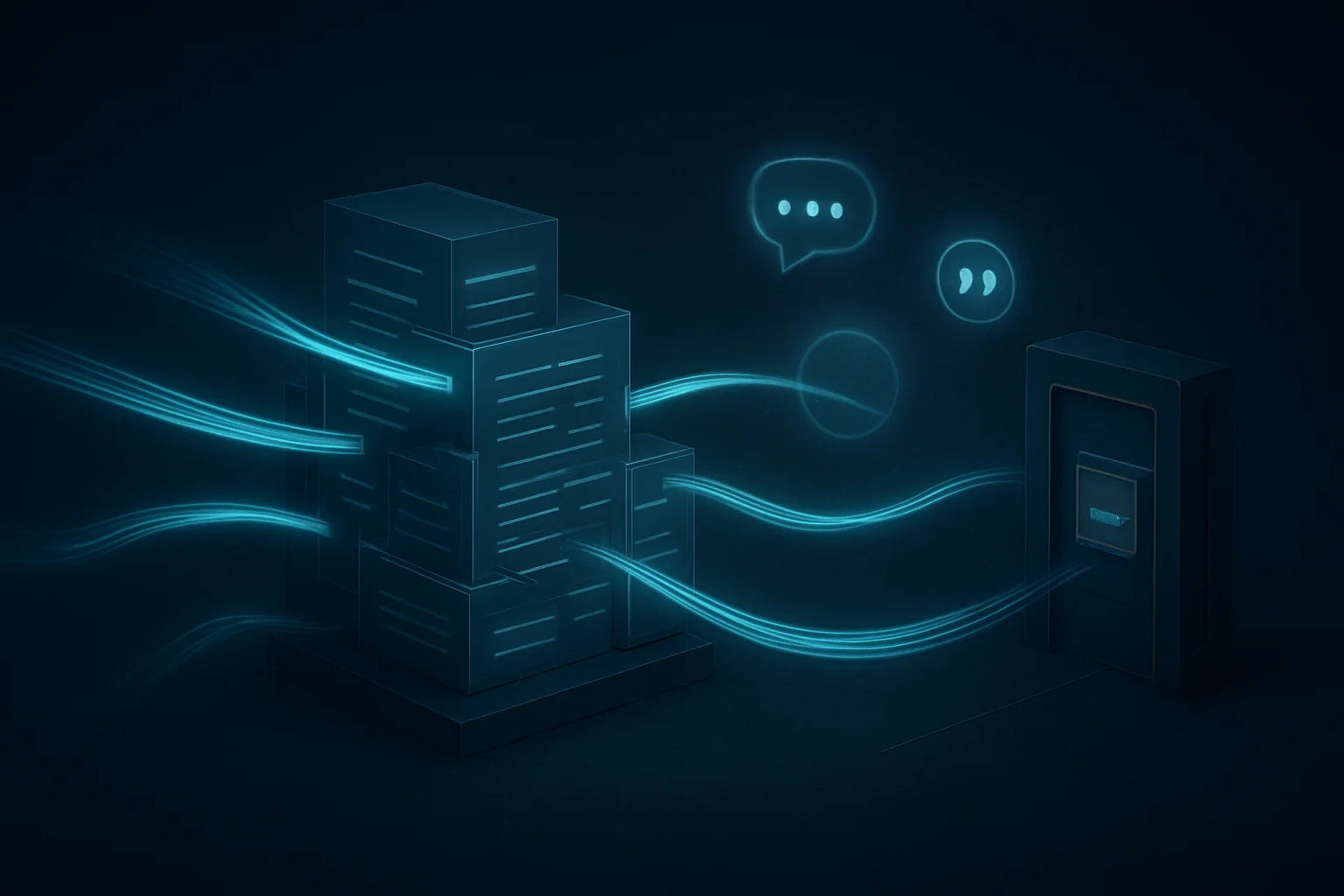 Flux de crawlers IA traversant un dispositif de contrôle entre accès aux contenus, visibilité GEO et monétisation